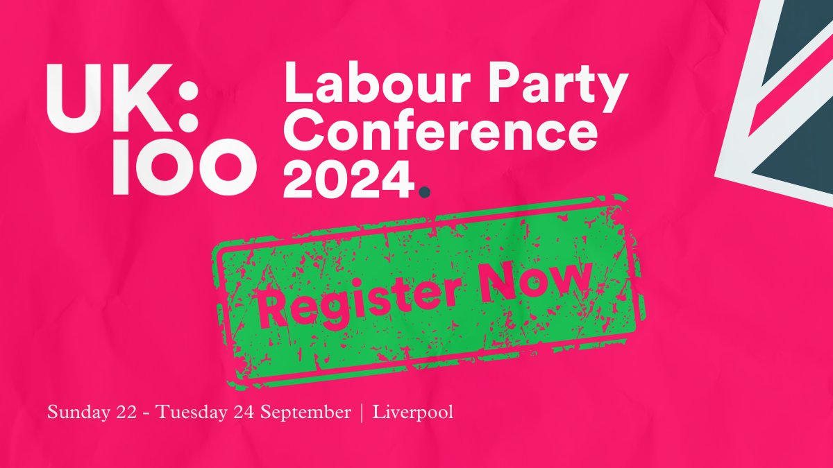 UK100 will be at the Labour Party Conference in Liverpool between 22 and 24 September