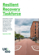 Front cover of the Resilient Recovery Taskforce brochure