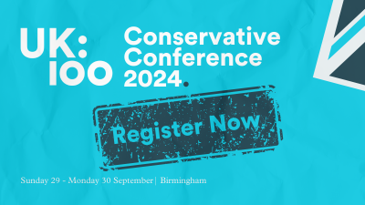 UK100 will be at the Conservative Party Conference in Birmingham between 29 and 30 September