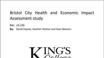 Environment Research Group (ERG) at Kings’ College London (King’s) research paper fron cover