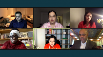 Screenshot of roundtable on Zoom