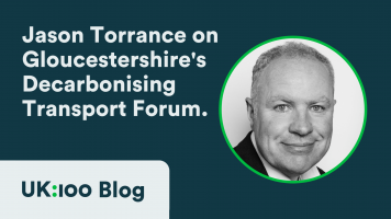 Jason Torrance on Gloucestershire's Decarbonising Transport Forum.