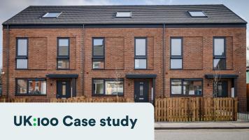 A row of new homes in the McKenzie Arms scheme