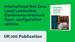 International Net Zero Local Leadership Conference brochure