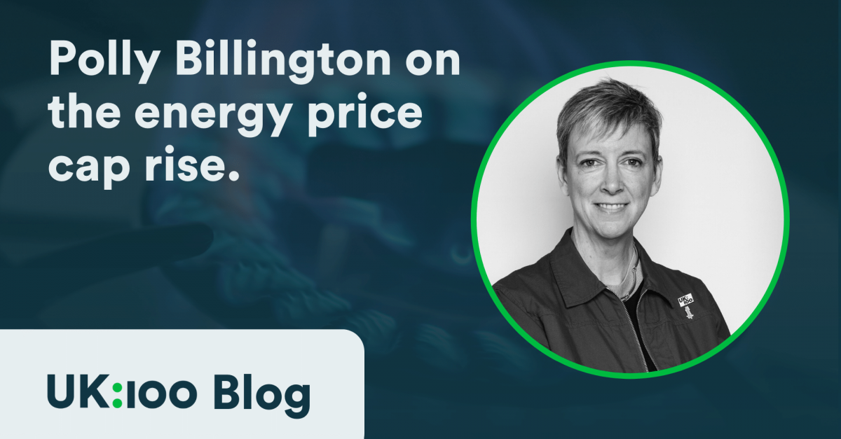 Polly Billington on the energy price cap rise.